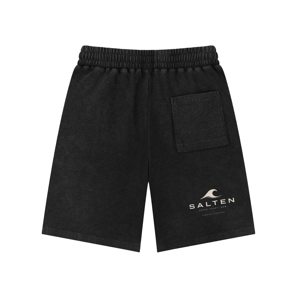 Mineral Wash Waffle Knit Shorts