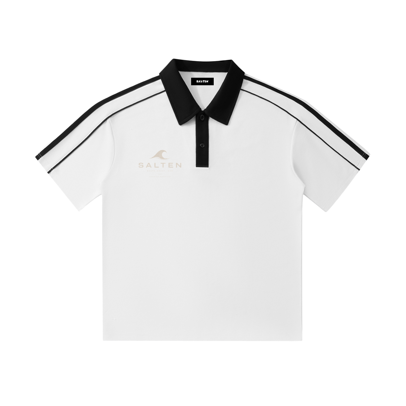 Contrast Collar Short-Sleeve Polo Shirt
